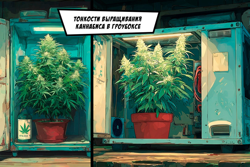 Выращивание каннабиса в гроубоксе