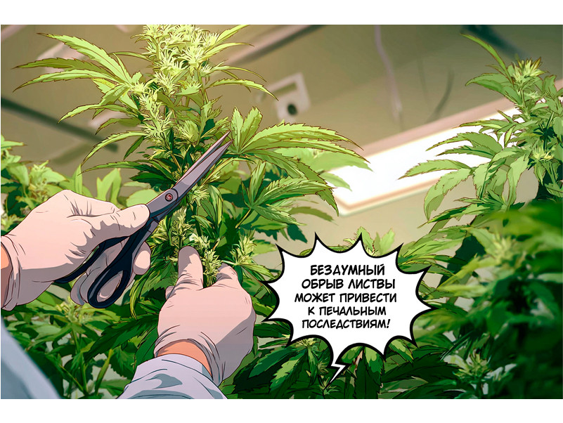 дефоляция конопли